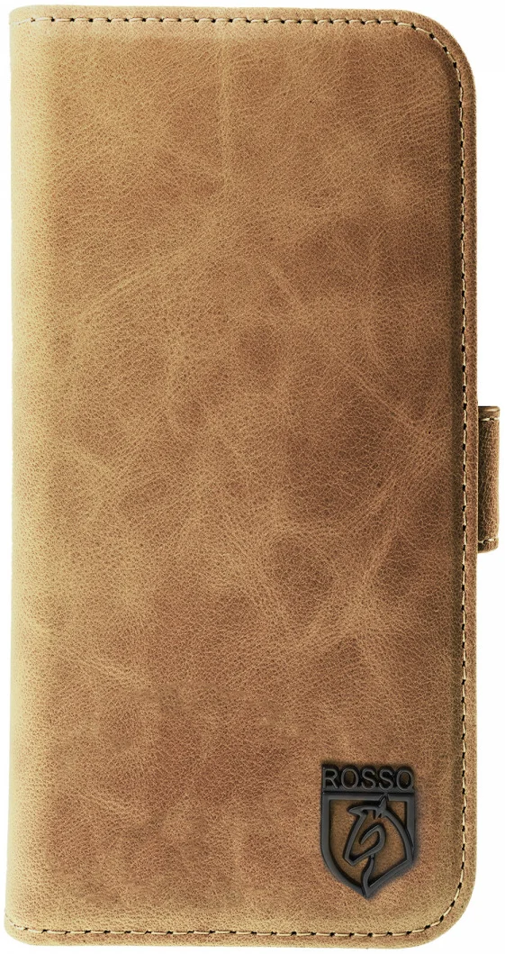 Rosso Elite - MagSafe Δερμάτινη Θήκη / Πορτοφόλι - Apple iPhone 15 Pro Max - Light Brown (8719246420054) 
