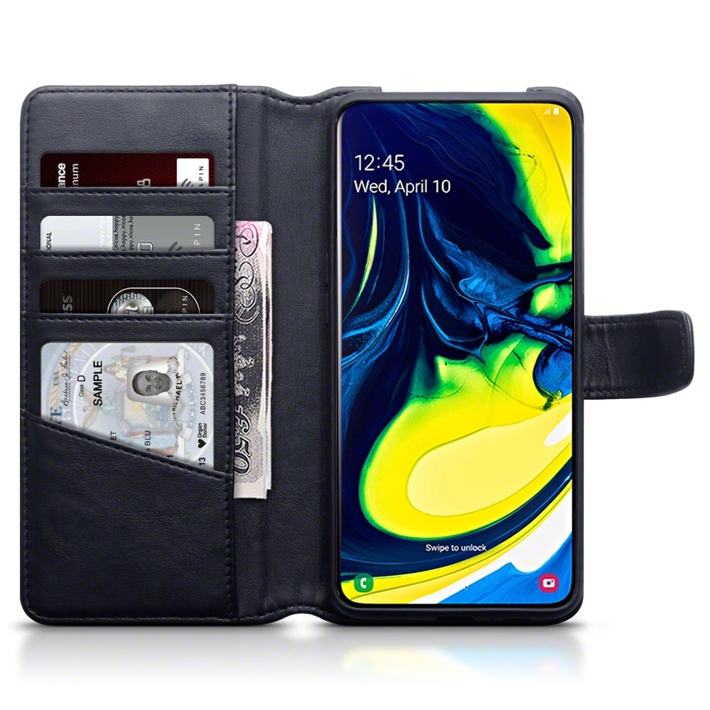 Terrapin Δερμάτινη Θήκη - Πορτοφόλι Samsung Galaxy A80 - Black (117-002a-159)
