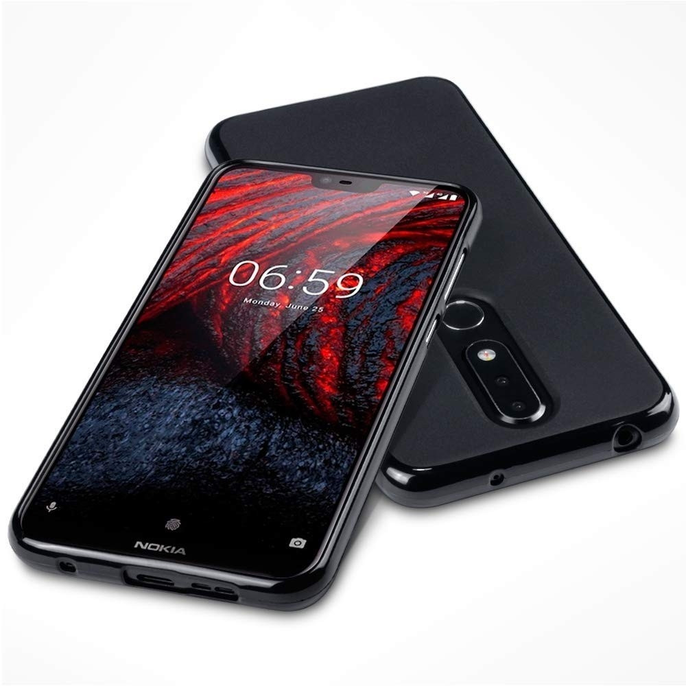 Terrapin Θήκη Σιλικόνης Nokia 6.1 Plus - Black Matte 
