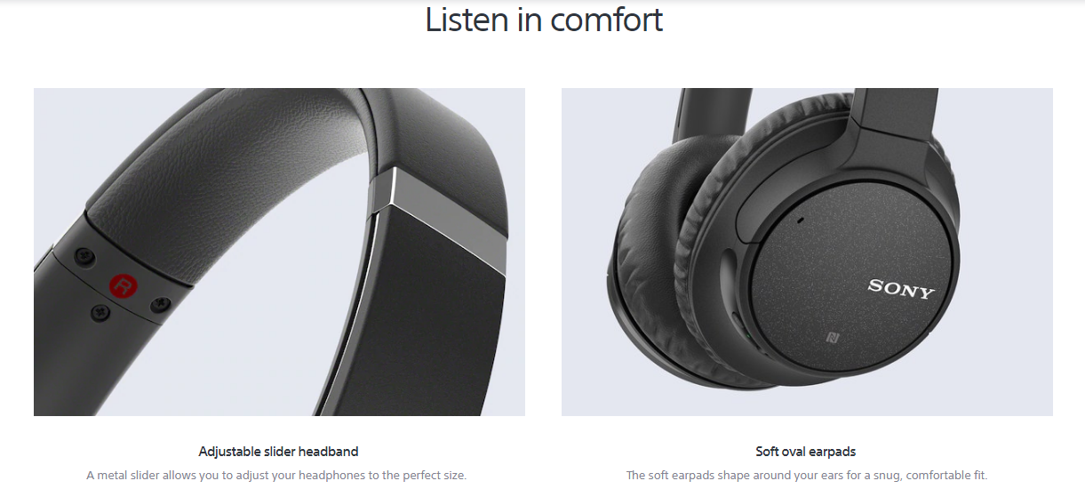 Sony WHCH700N - Bluetooth Ασύρματα Ακουστικά - Gray (WHCH700NH.CE7)