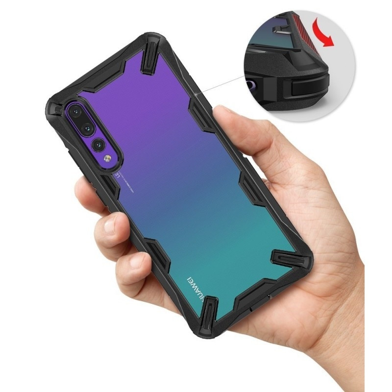 Ringke Fusion-X Θήκη Huawei P20 Pro με TPU Bumper - Black