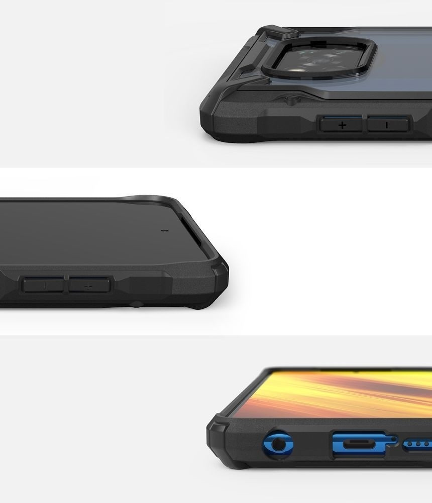 Ringke Fusion-X Θήκη Xiaomi Poco X3 NFC - Black (200-107-147)