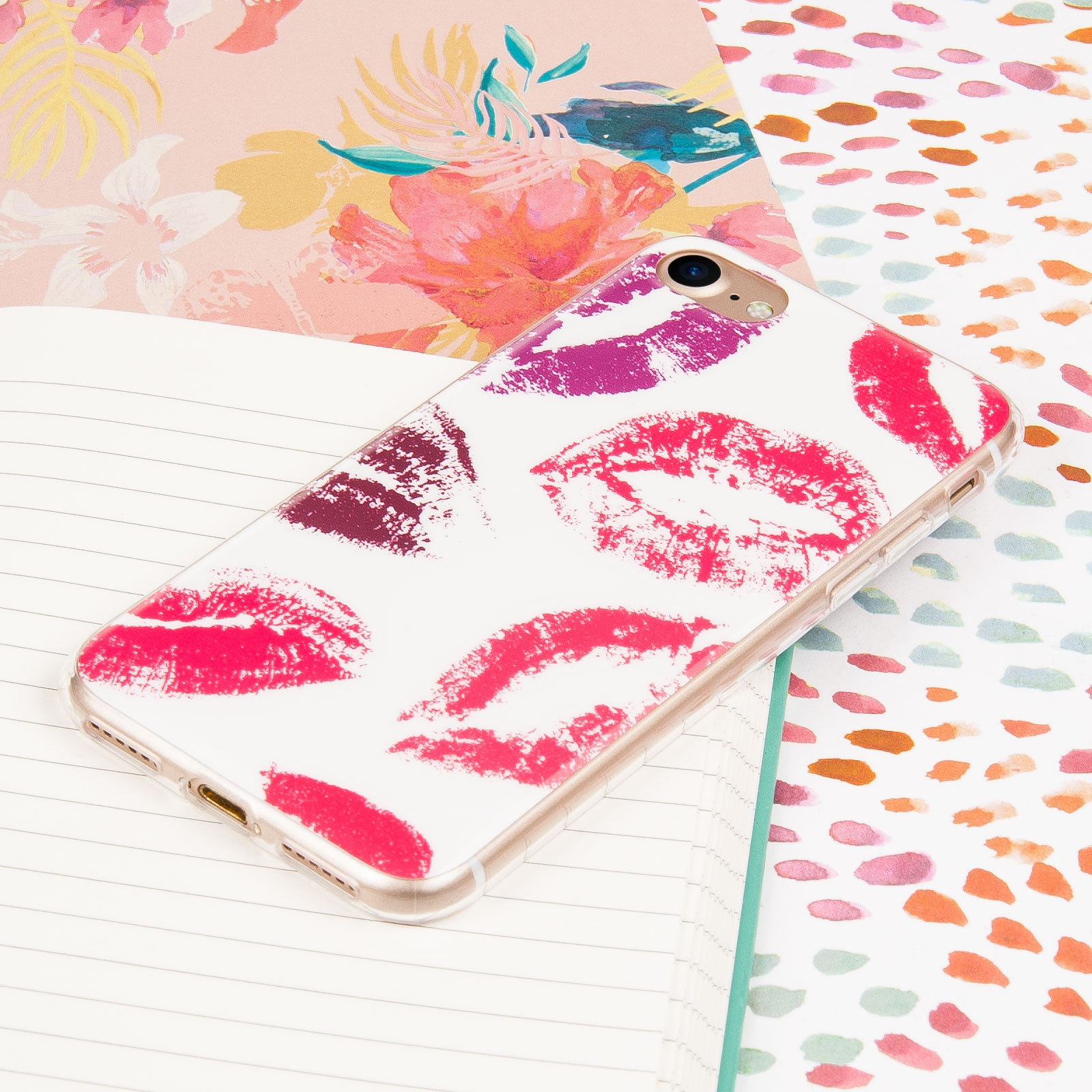 Θήκη σιλικόνης για iPhone 7 Lips by YouSave Accessories και screen protector (200-101-657)