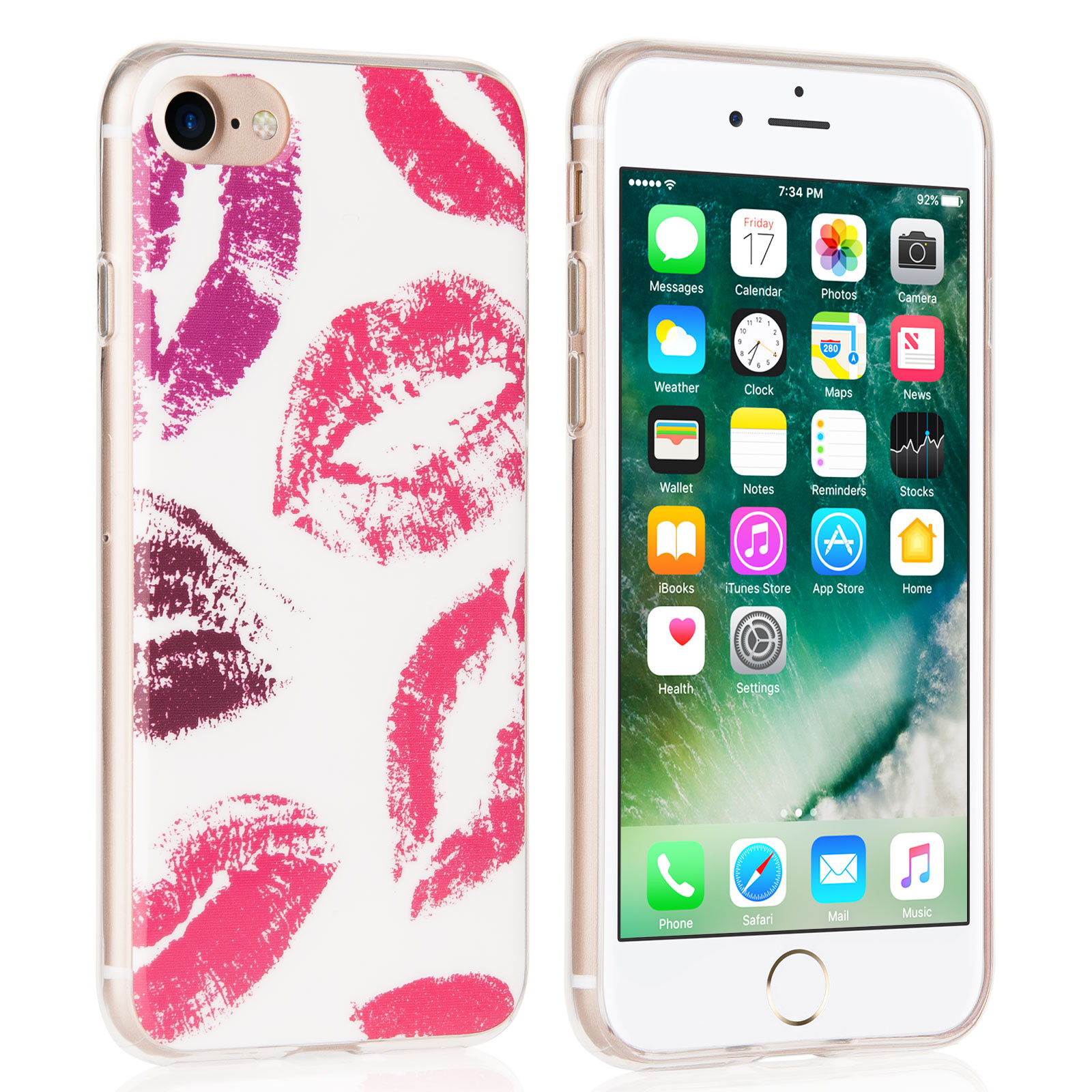 Θήκη σιλικόνης για iPhone 7 Lips by YouSave Accessories και screen protector (200-101-657)