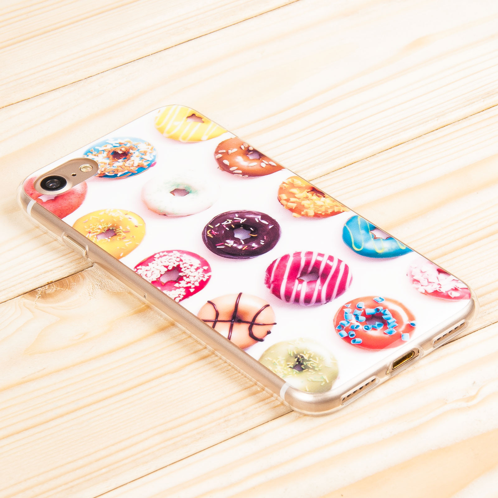 Θήκη σιλικόνης για iPhone 7 Doughnut by YouSave Accessories και screen protector (200-101-658)