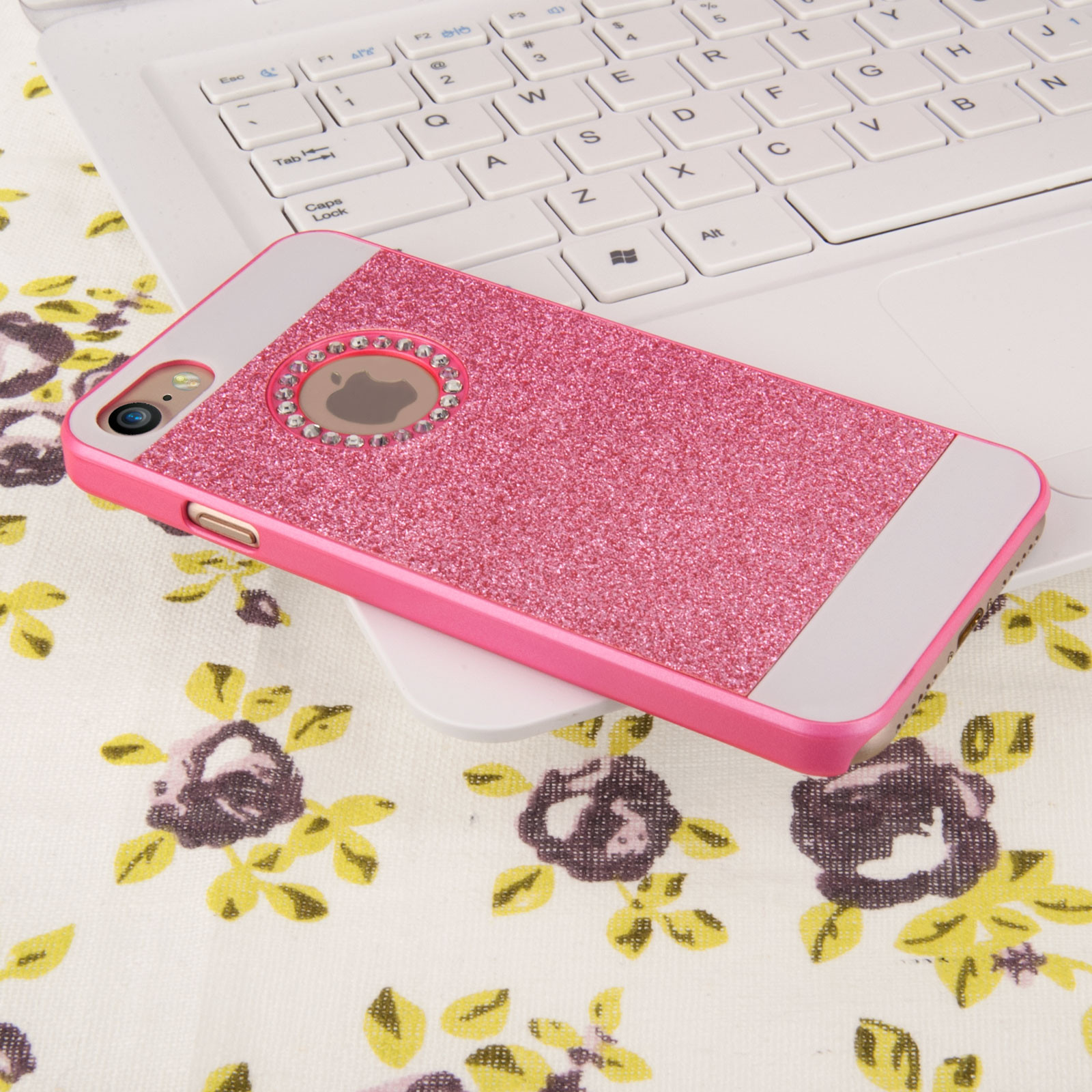 Θήκη σιλικόνης για iPhone 7 Diamond Pink by YouSave Accessories και screen protector (200-101-659)