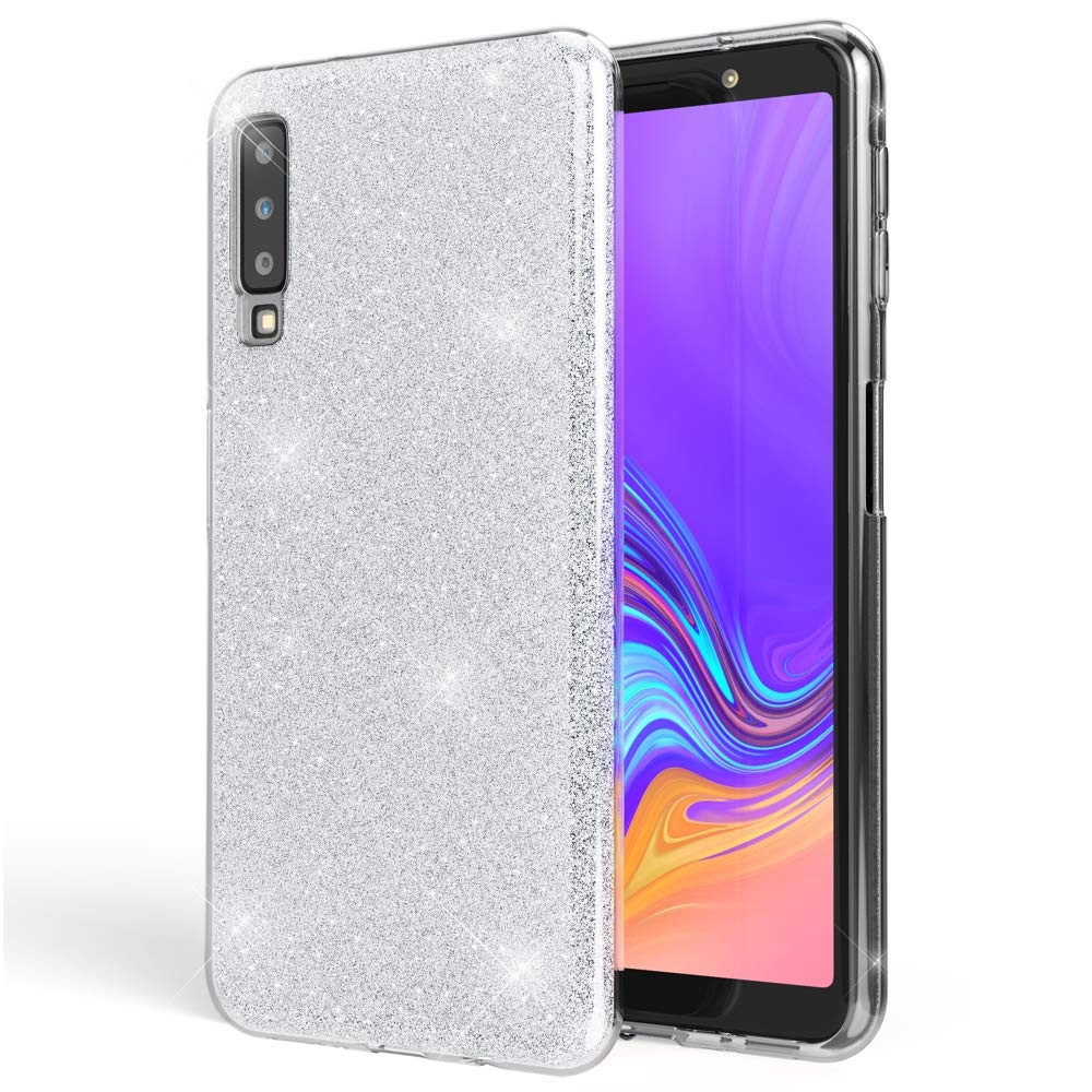 Shining Glitter Case για Samsung Galaxy A7 (2018) - Silver (200-103-868)