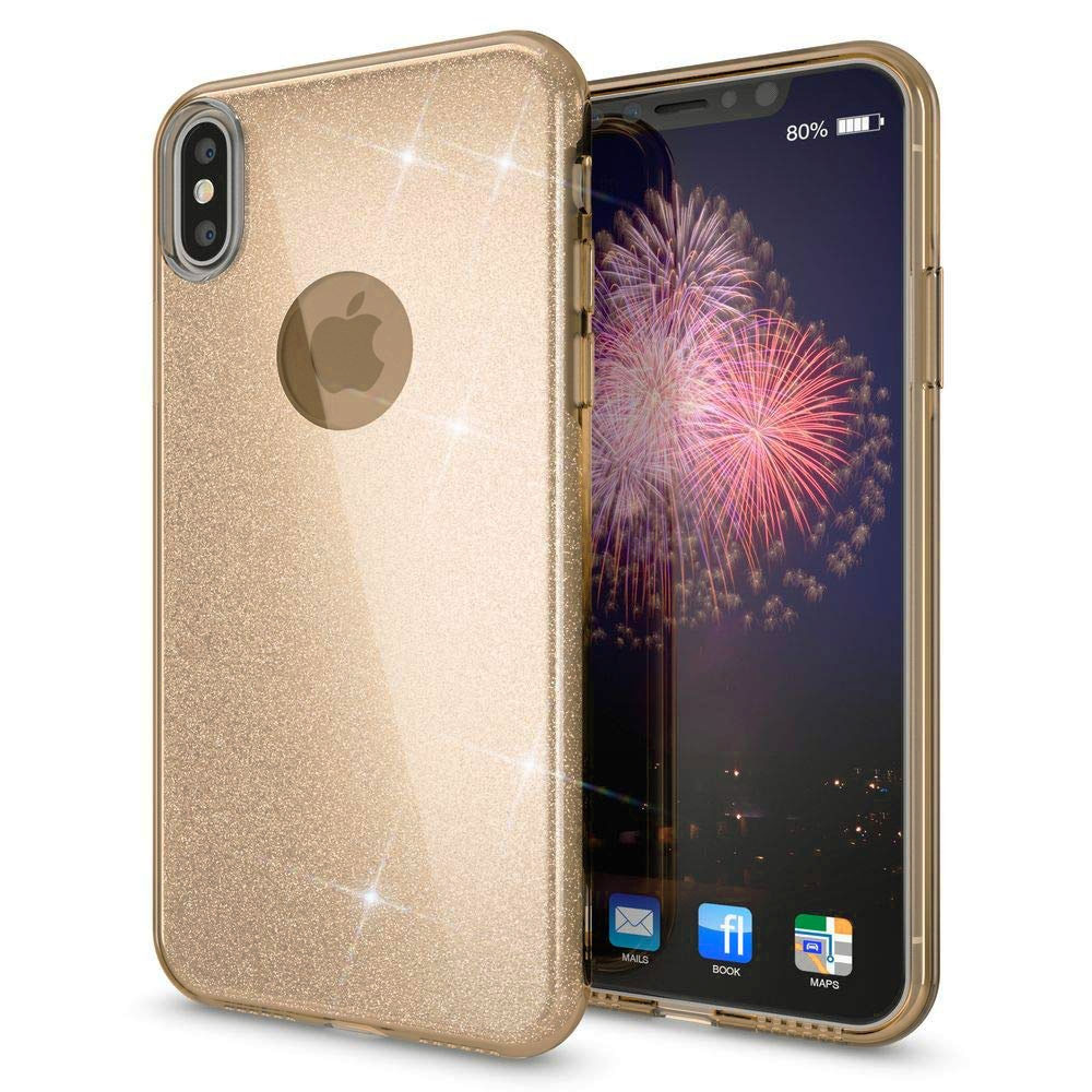 Shining Glitter Case για iPhone X/Xs Gold- OEM (200-103-885)