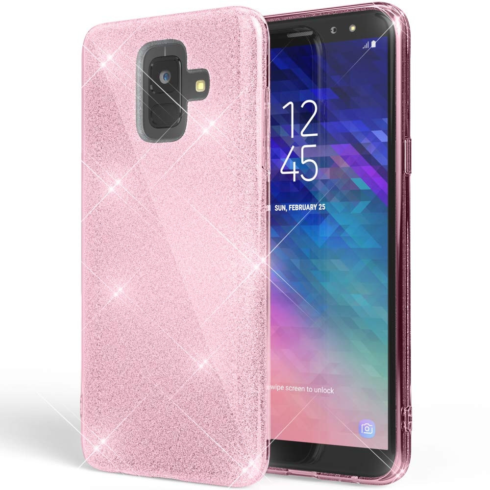 Shining Glitter Case για Samsung Galaxy A6 Plus 2018 Pink OEM (200-103-913)