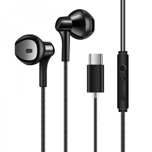 Senso Handsfree EB092 Stereo Earphones Type C Connector- Black (200-104-746)