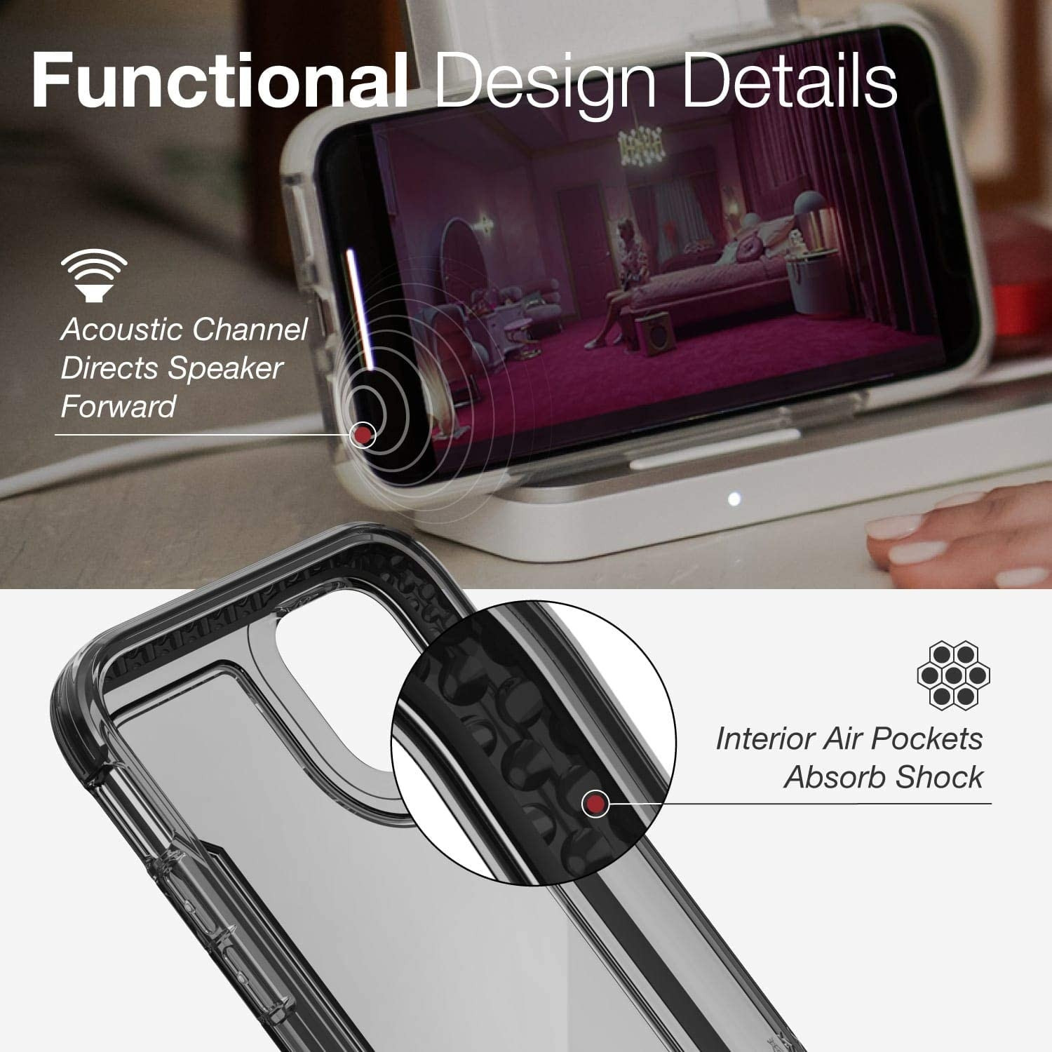 X-Doria Defense Clear Θήκη iPhone 11 Pro Max  - Black (200-105-520)