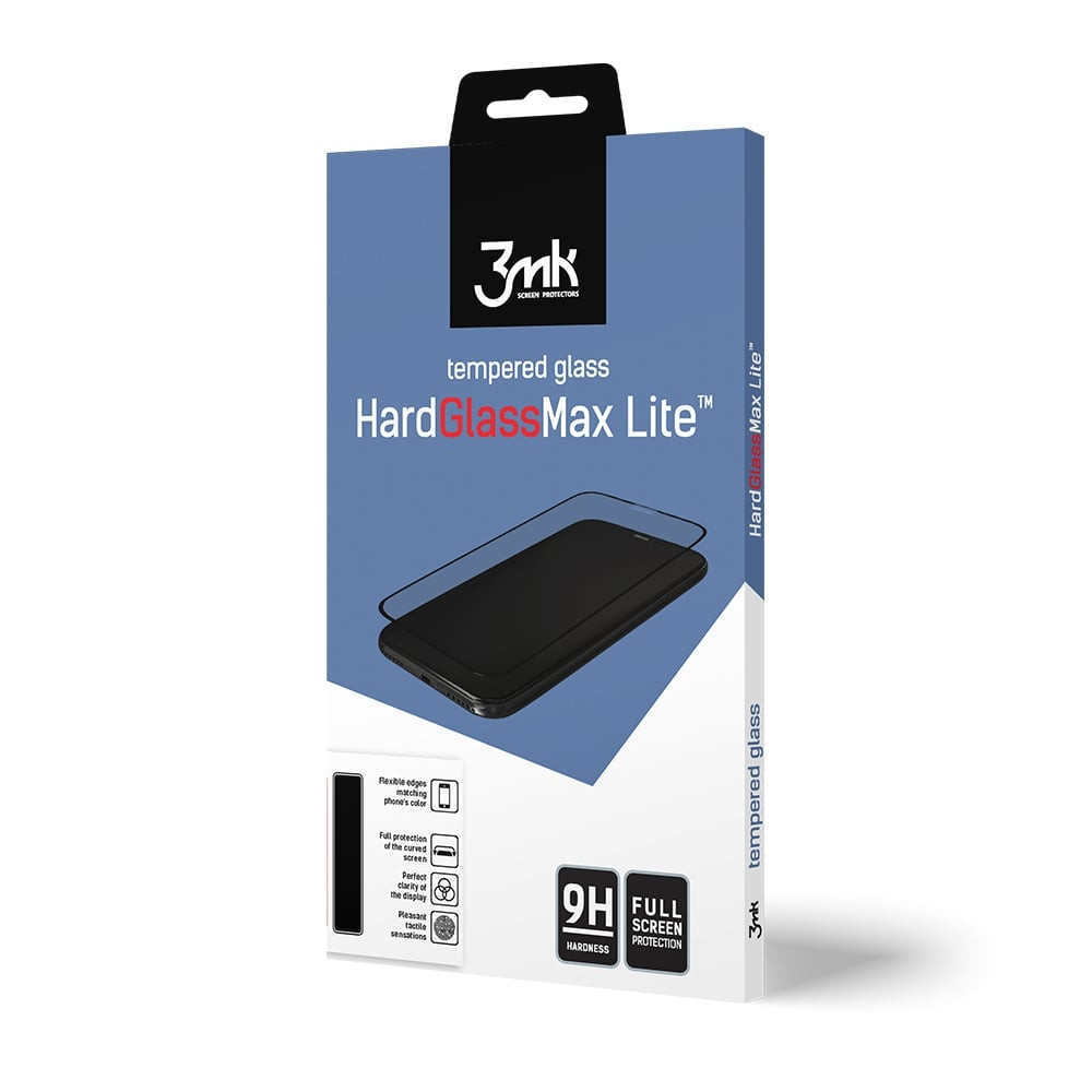 3MK HardGlass Max Lite Full Face Tempered Glass Xiaomi Redmi 9 Μαύρο (200-108-009)