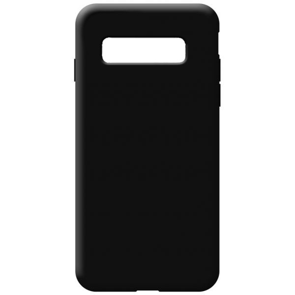 OEM Soft Touch Silicon για Samsung Galaxy S10 Black (200-108-011)