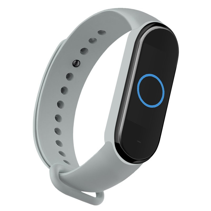 OEM Λουράκι Σιλικόνης για Xiaomi Mi Band 5 - Gray  (200-108-064)