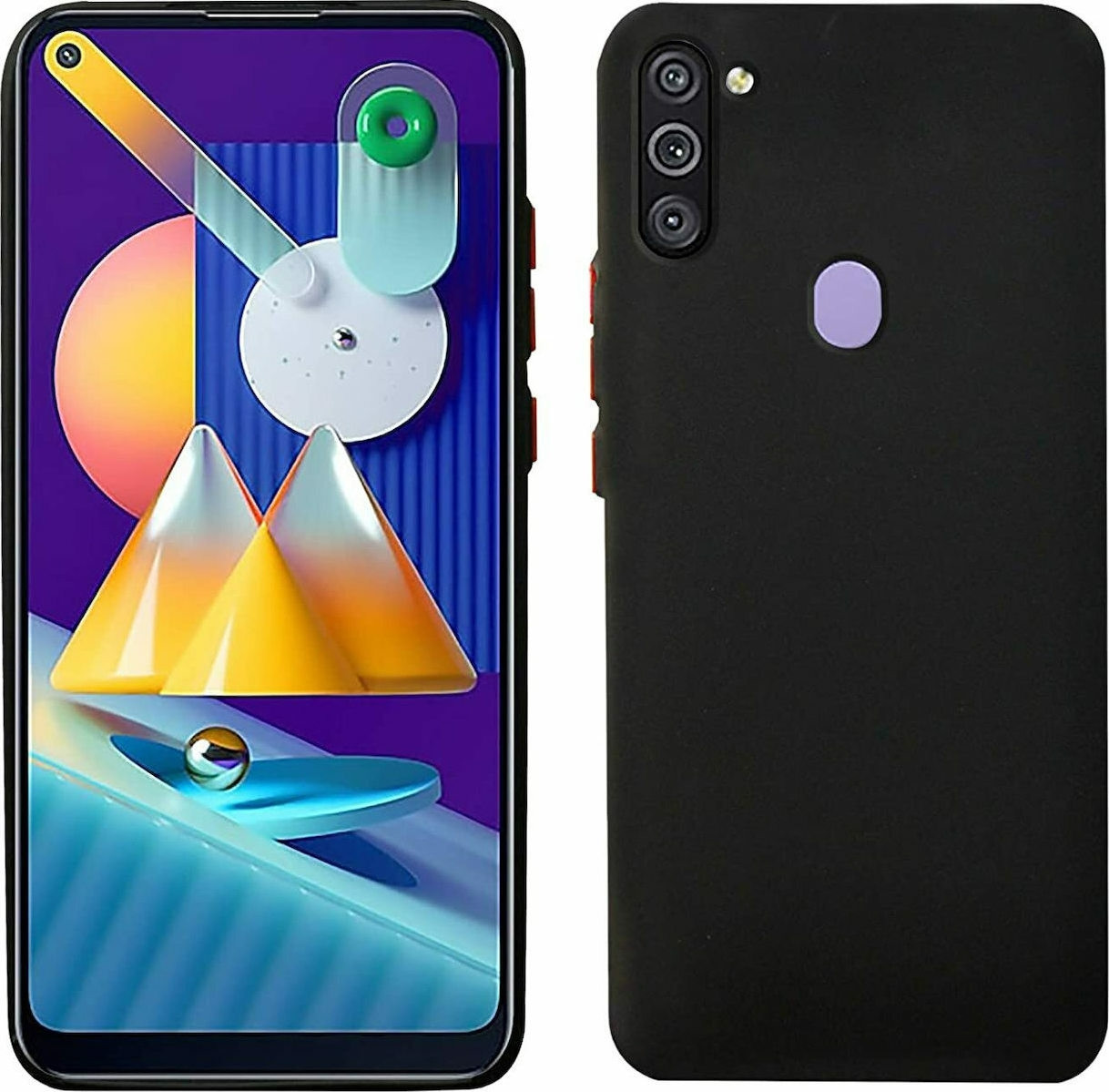 My Colors Θήκη Σιλικόνης Samsung Galaxy A11 / M11 - Βlack (200-108-482)