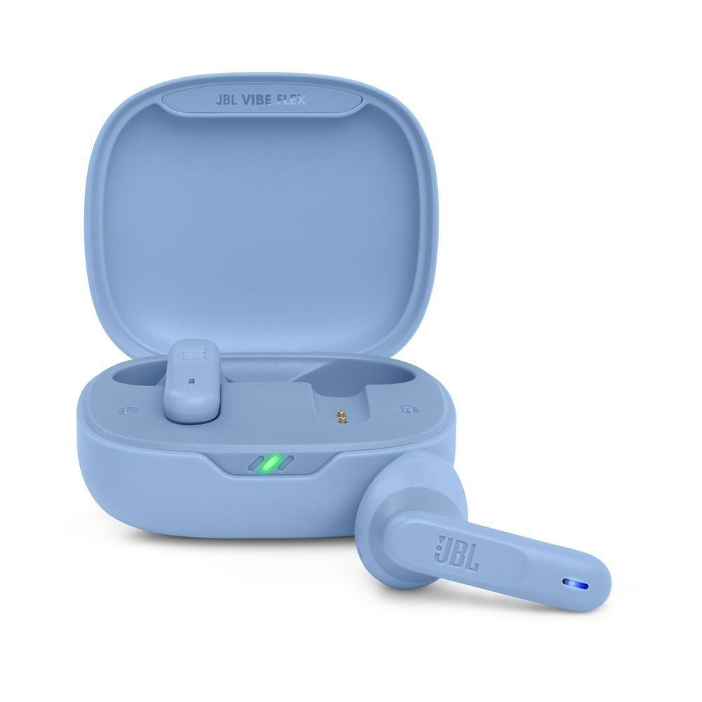 JBL Vibe Flex In-ear Bluetooth Handsfree Ακουστικά με Θήκη Φόρτισης Μπλε (200-110-763)
