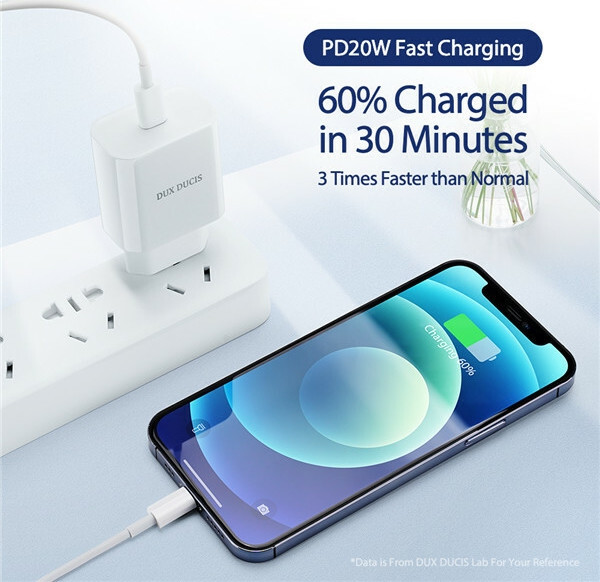 Φορτιστής Dux Ducis USB-C 20W - Λευκό C50-PD 20W