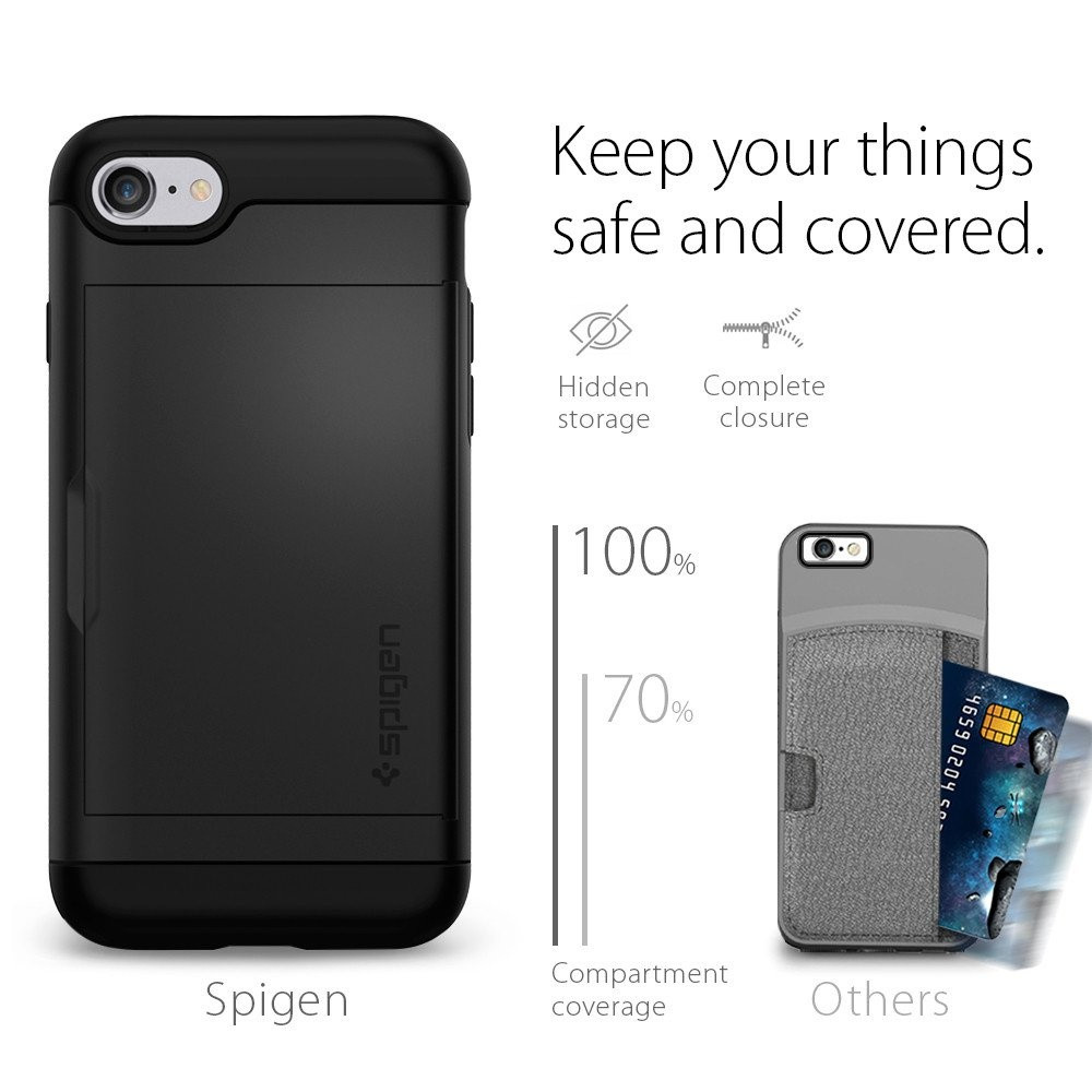 Spigen iPhone 7 Slim Armor CS Black (042CS20455)