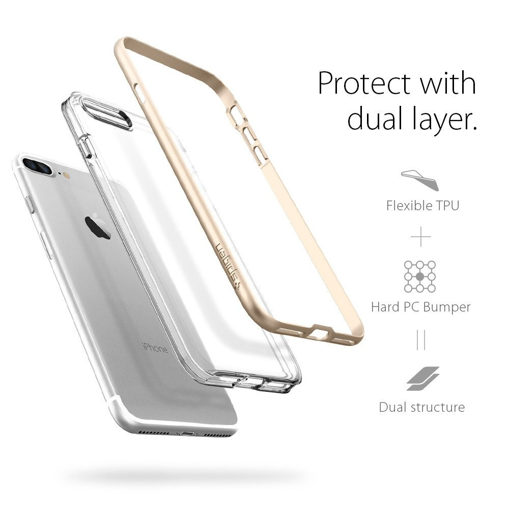 Spigen iPhone 7 Plus Neo Hybrid Crystal Gold (043CS20538)