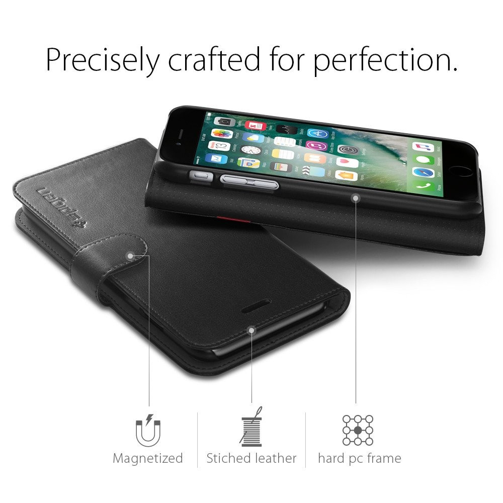 Spigen iPhone 7 Plus Case Wallet S Black (043CS20543)