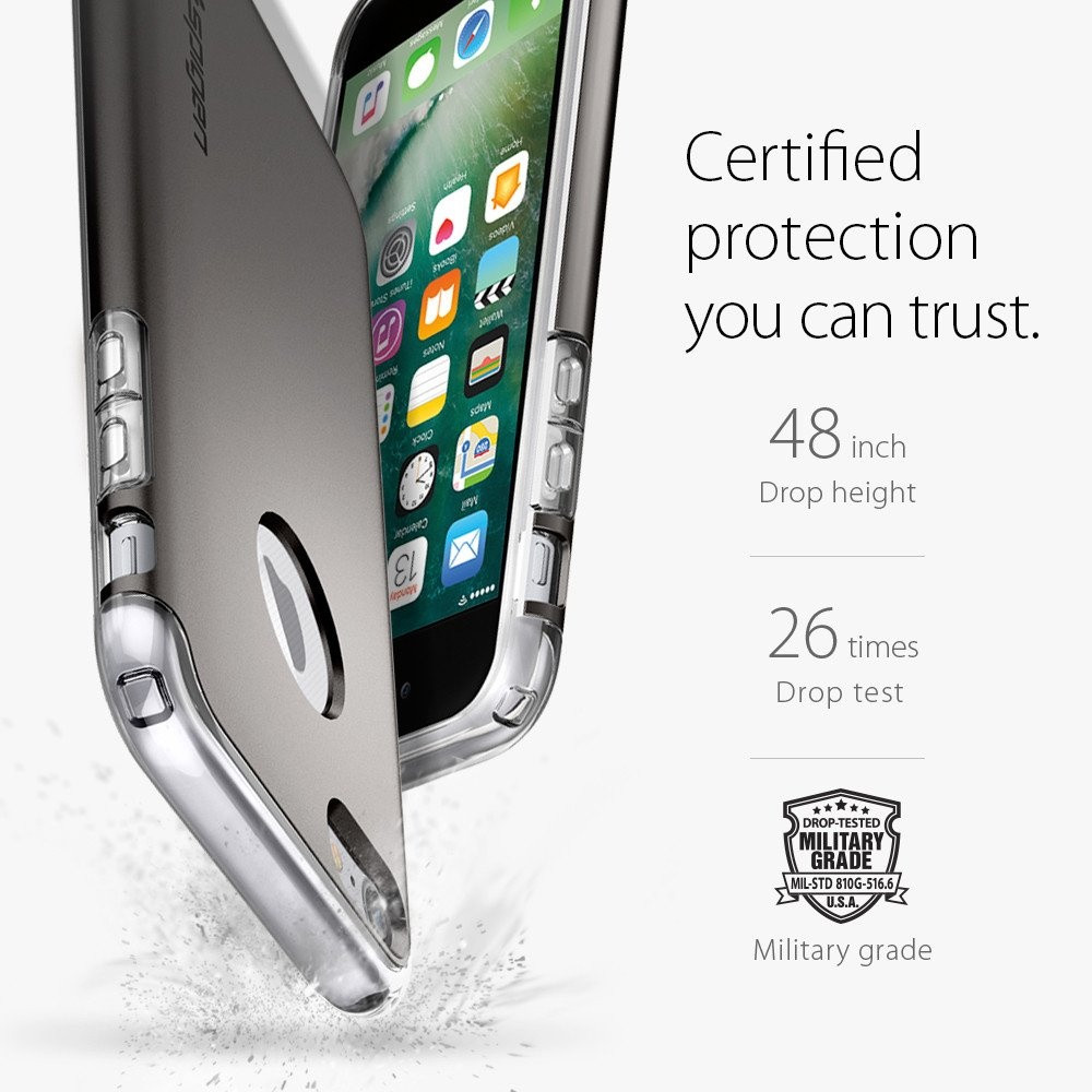 Spigen iPhone 7 Hybrid Armor Gunmetal (042CS20693)