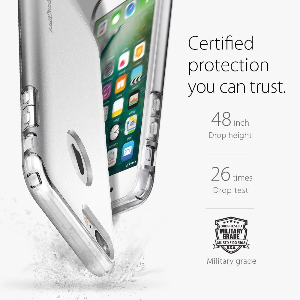 Spigen iPhone 7 Plus Hybrid Armor Satin Silver (043CS20698)