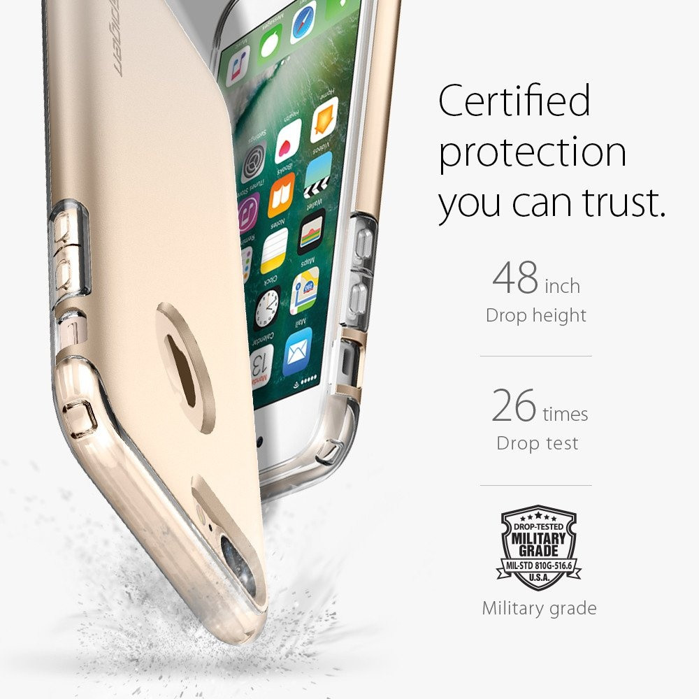 Spigen iPhone 7 Plus Hybrid Armor Champagne Gold (043CS20699)