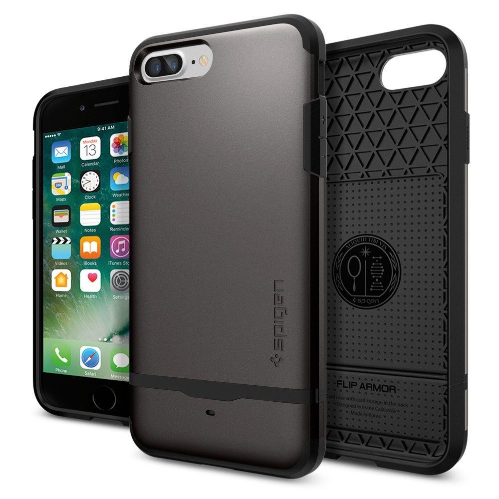 Spigen iPhone 7 Plus Flip Armor Gunmetal (043CS20776)