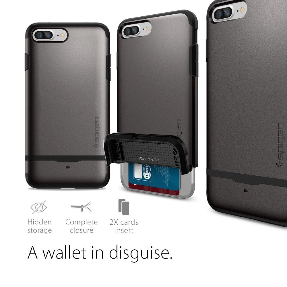 Spigen iPhone 7 Plus Flip Armor Gunmetal (043CS20776)