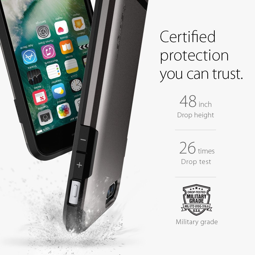 Spigen iPhone 7 Plus Flip Armor Gunmetal (043CS20776)