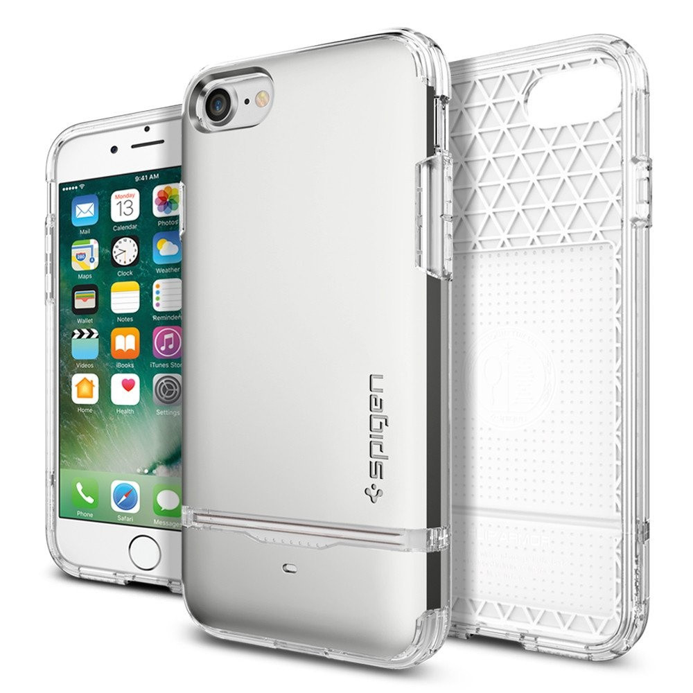 Spigen iPhone 7 Flip Armor Satin Silver (042CS20820)