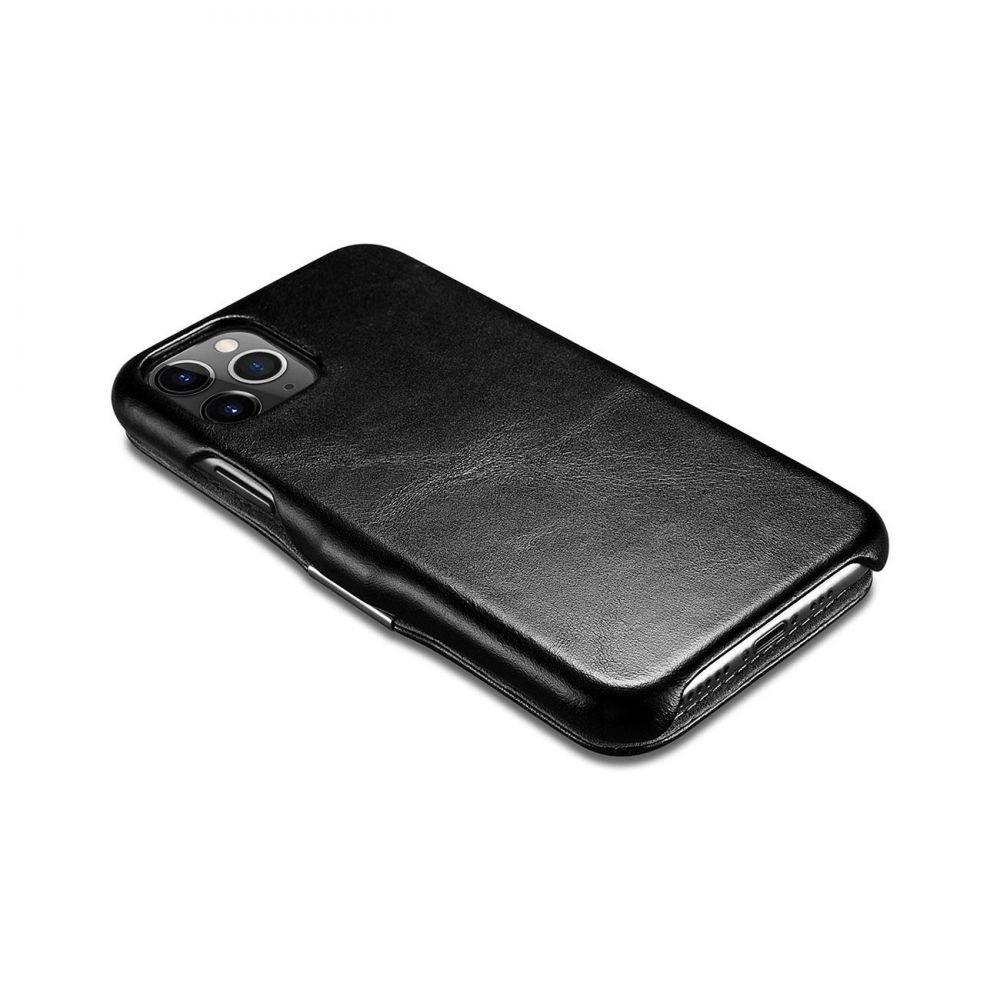 iCarer Vintage Side-Open Δερμάτινη Θήκη Iphone 11 Pro - Black (RIX 1107-BK)