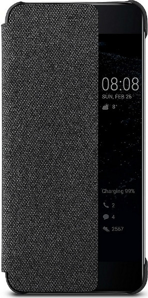 Huawei Official Smart View Flip Cover - Θήκη Huawei P10 - Dark Grey (51991886)