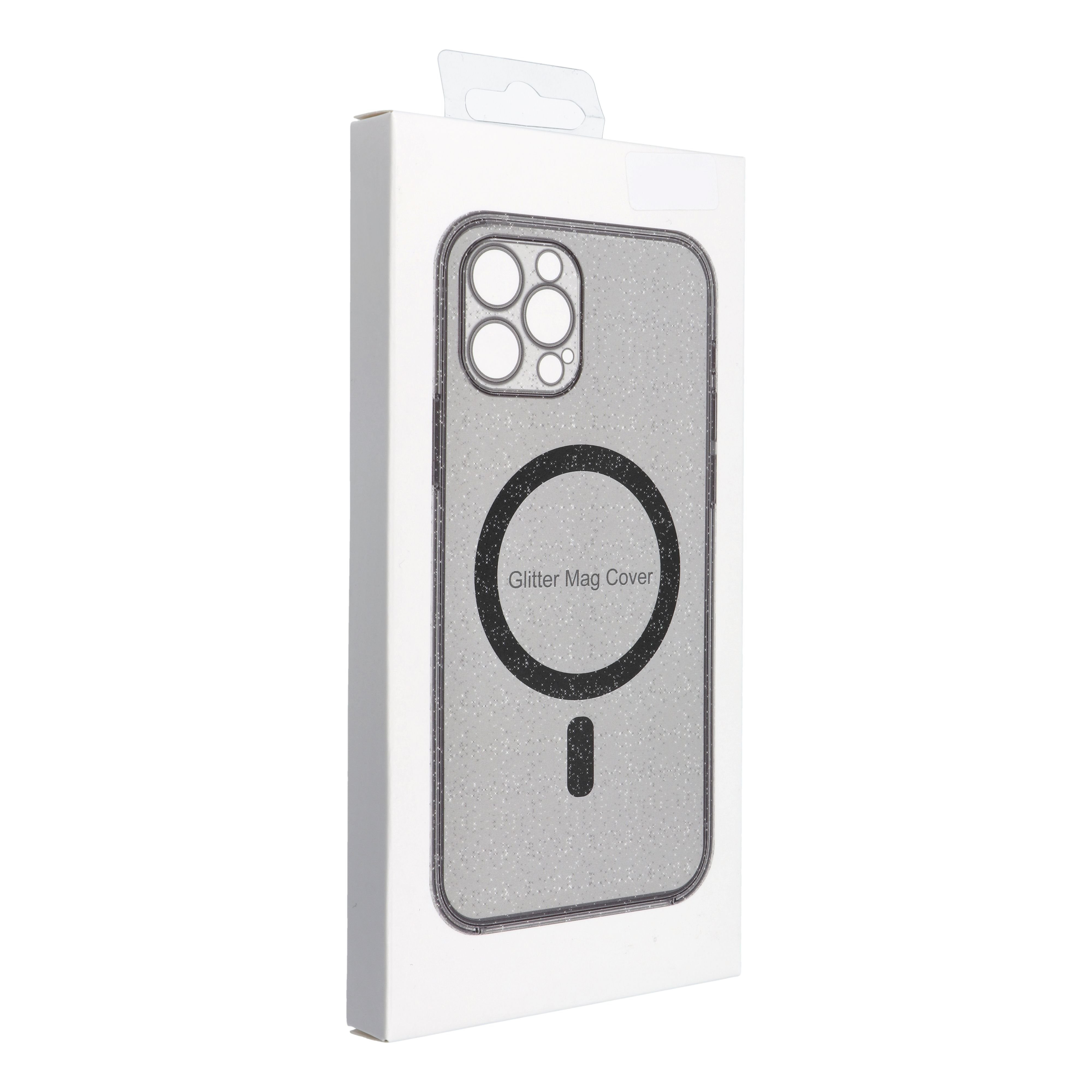 Clear Mag Cover case compatible with MagSafe for Samsung Galaxy S25 black