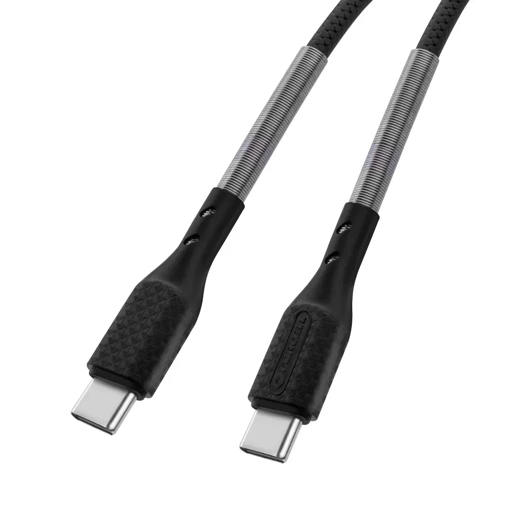 FORCELL F-Energy CB-04C USB-C σε USB-C 100W PD QC4.0 1m Carbon Μαύρο