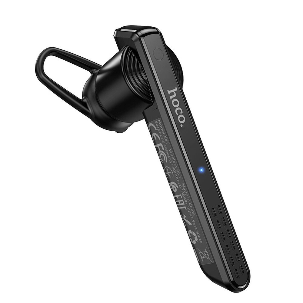 Wireless Mono Headset Hoco E61 Gorgeous Business Black (200-110-580)