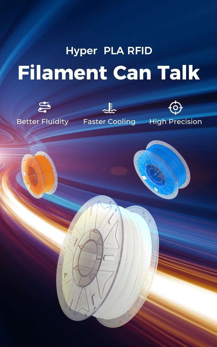 Creality Hyper PLA RFID Brown - Fast Printing Filament with CFS tag 1kg 1.75 (3301010465)