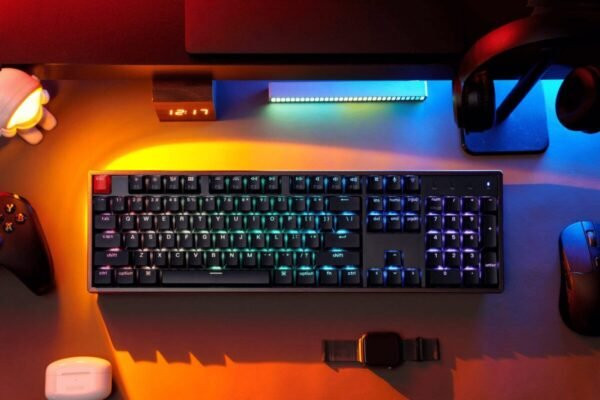 Keychron K10 V2 (K10X-B3) QMK Wireless Mechanical Keyboard Brown Switch RGB 100% US Layout