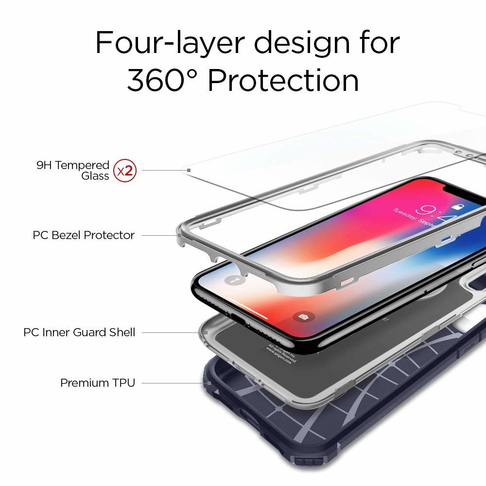 Spigen iPhone X Pro Guard Midnight Blue (057CS22653)