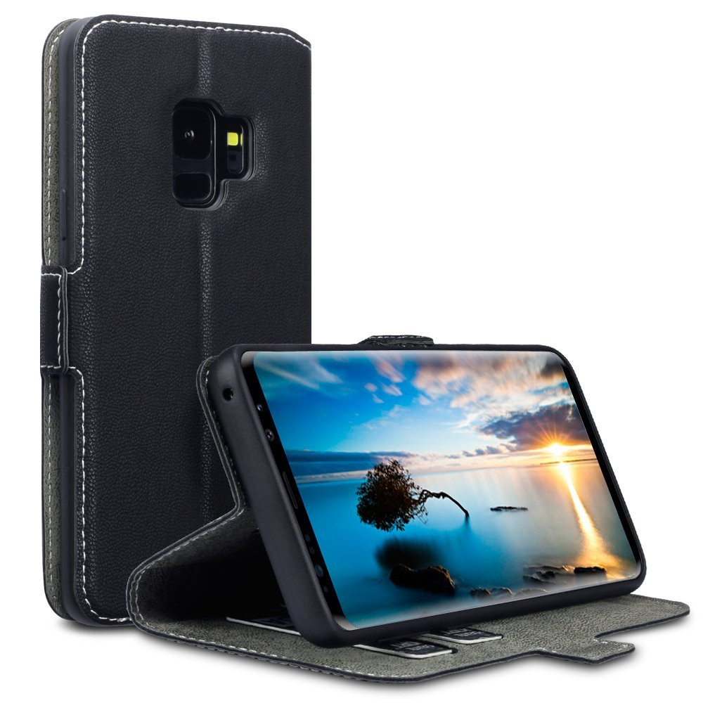 Terrapin Low Profile Thin Θήκη - Πορτοφόλι Samsung Galaxy S9 - Black