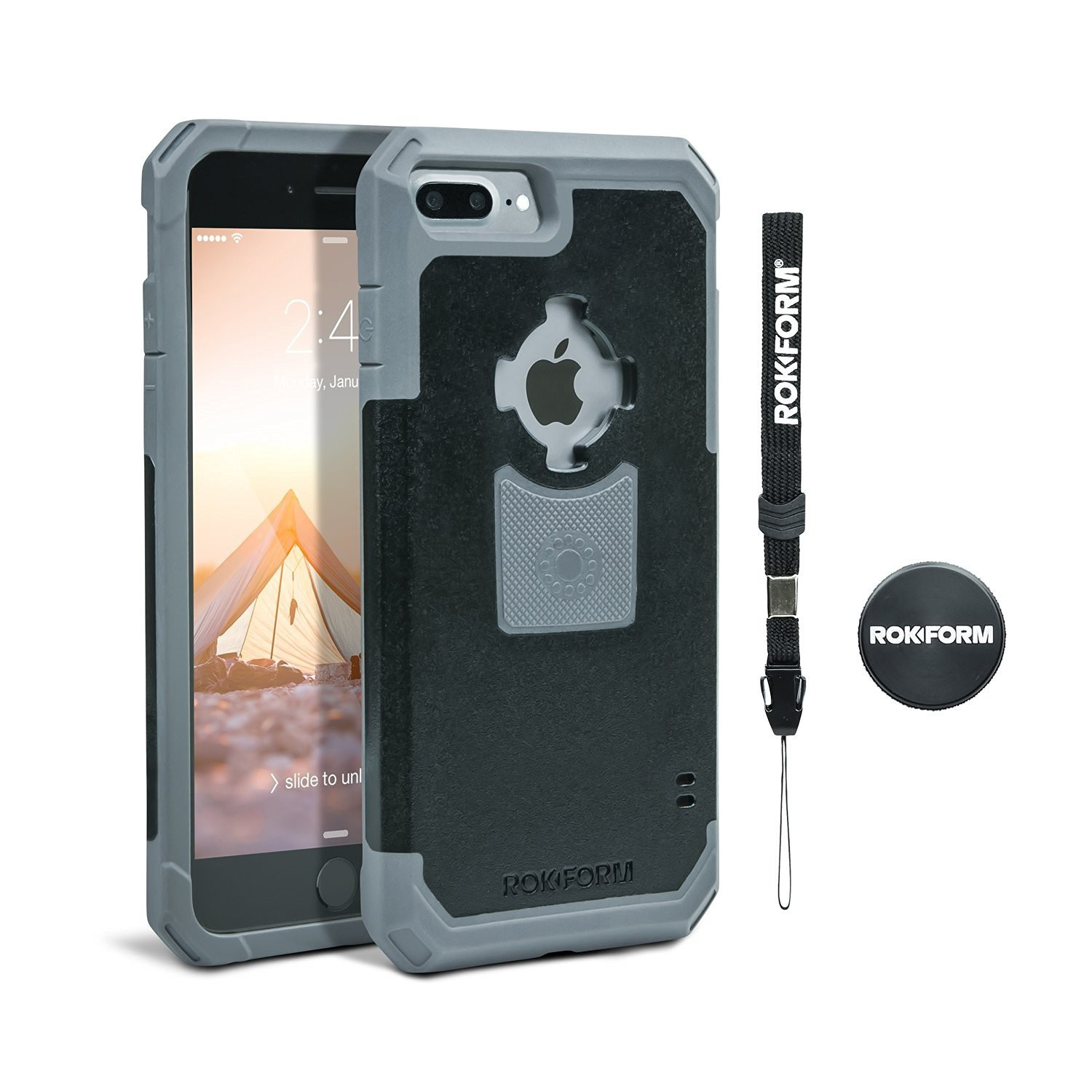 Rokform Θήκη iPhone 7 Plus V3 Case -Rugged Black / Gun Metal με Μαγνητική Βάση Αυτοκινήτου (303243)