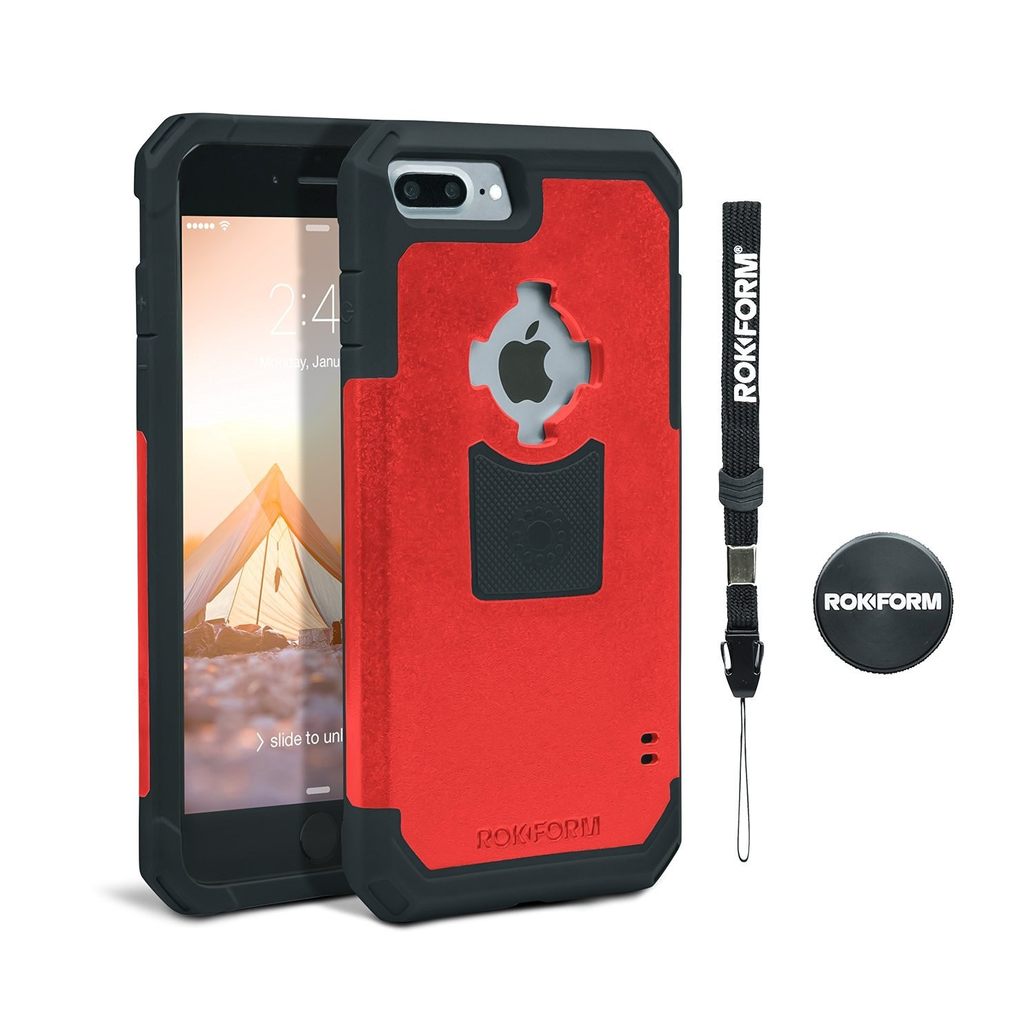Rokform Θήκη iPhone 7 Plus V3 Case - Rugged Red / Black με Μαγνητική Βάση Αυτοκινήτου (303256)