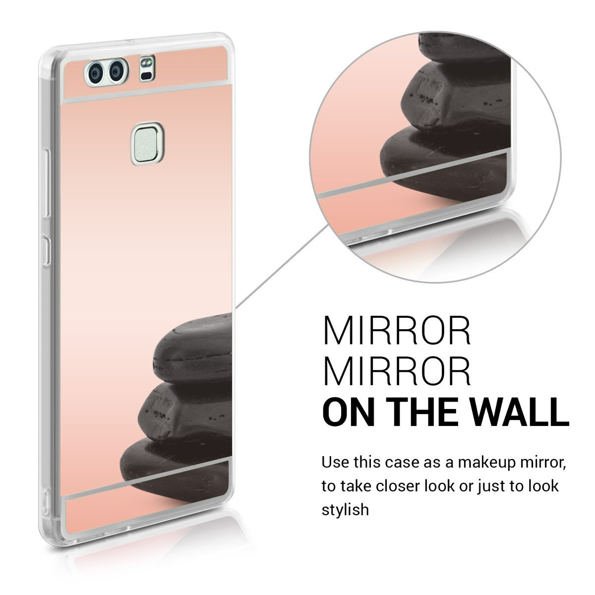 Θήκη Mirror ροζ-χρυσή για Huawei P9 by KW (200-101-633)