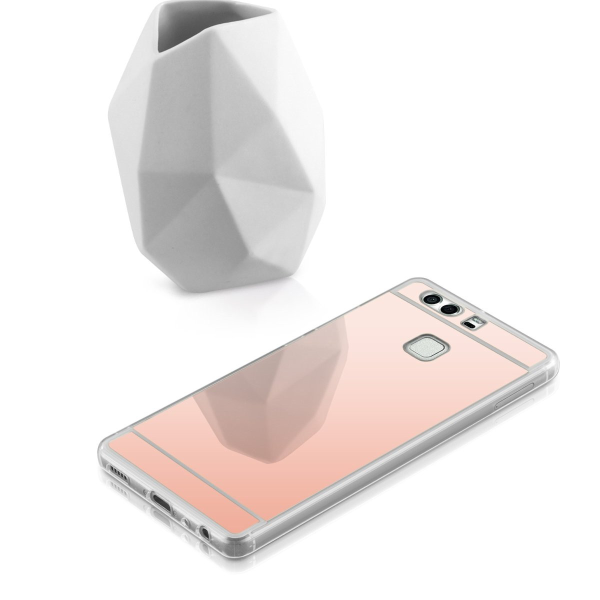 Θήκη Mirror ροζ-χρυσή για Huawei P9 by KW (200-101-633)
