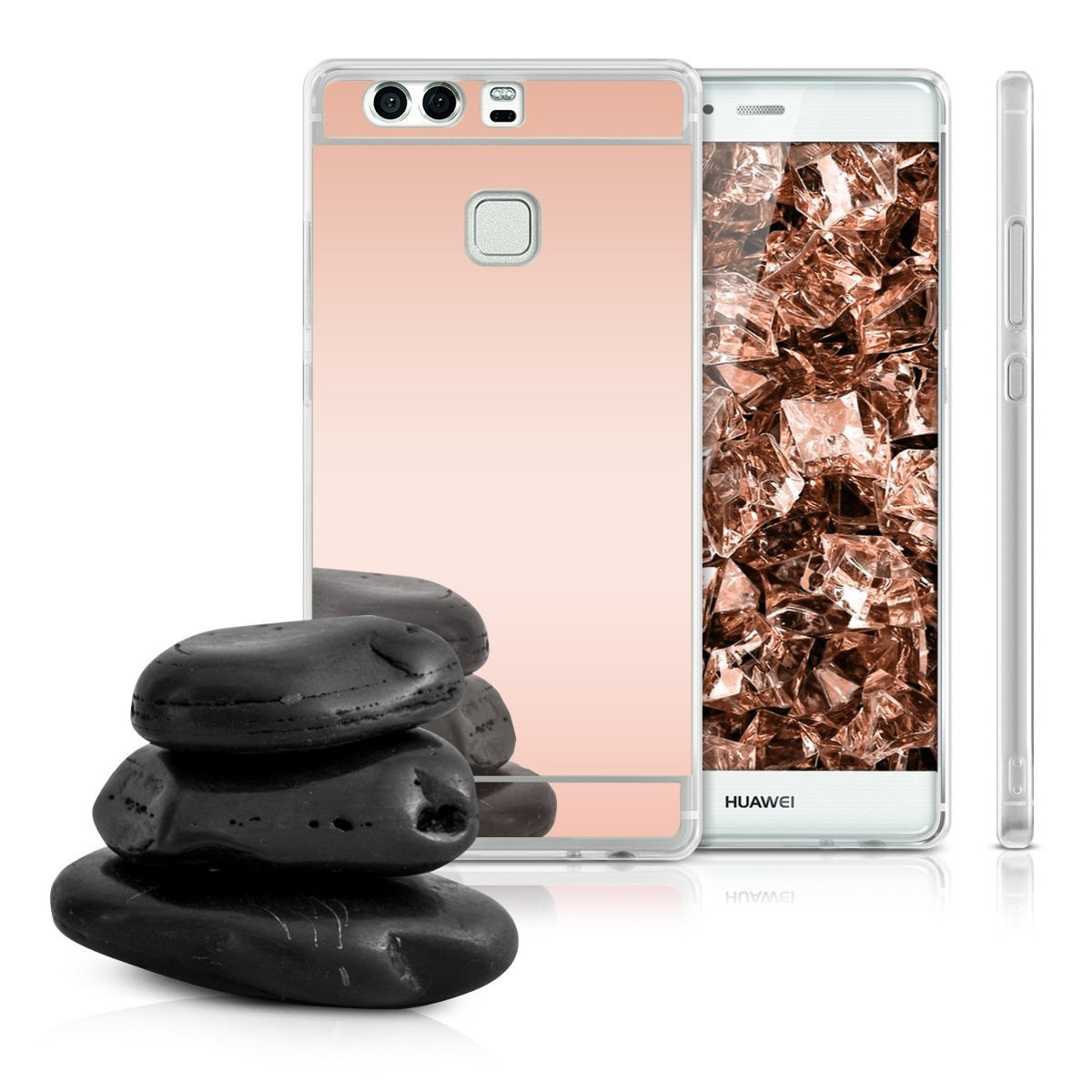 Θήκη Mirror ροζ-χρυσή για Huawei P9 by KW (200-101-633)