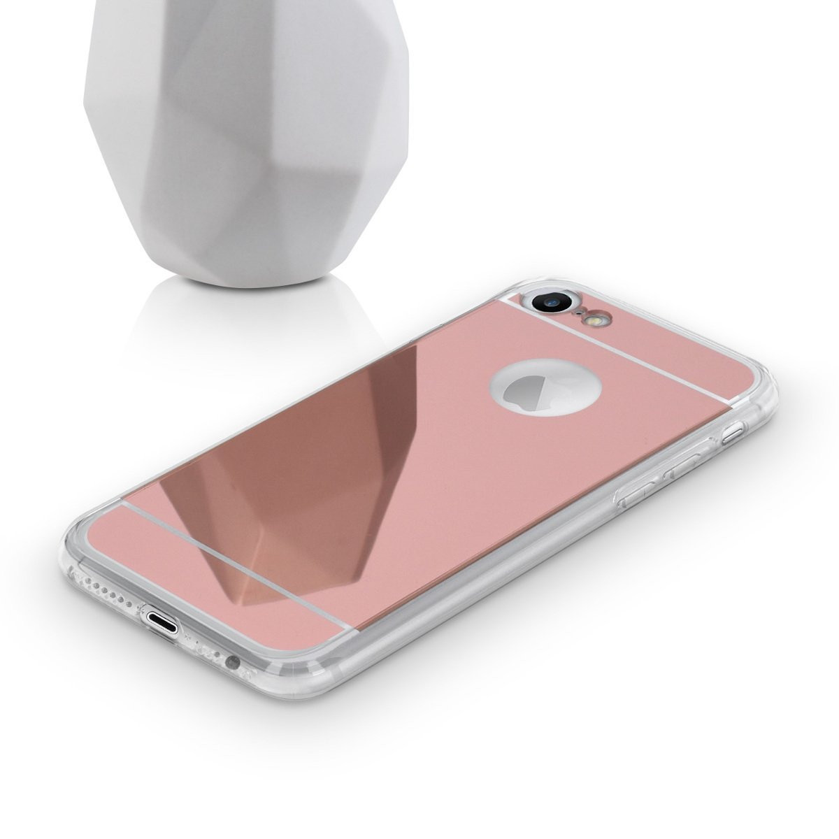 Θήκη Mirror ροζ-χρυσή για iPhone 7 by KW (200-101-636)