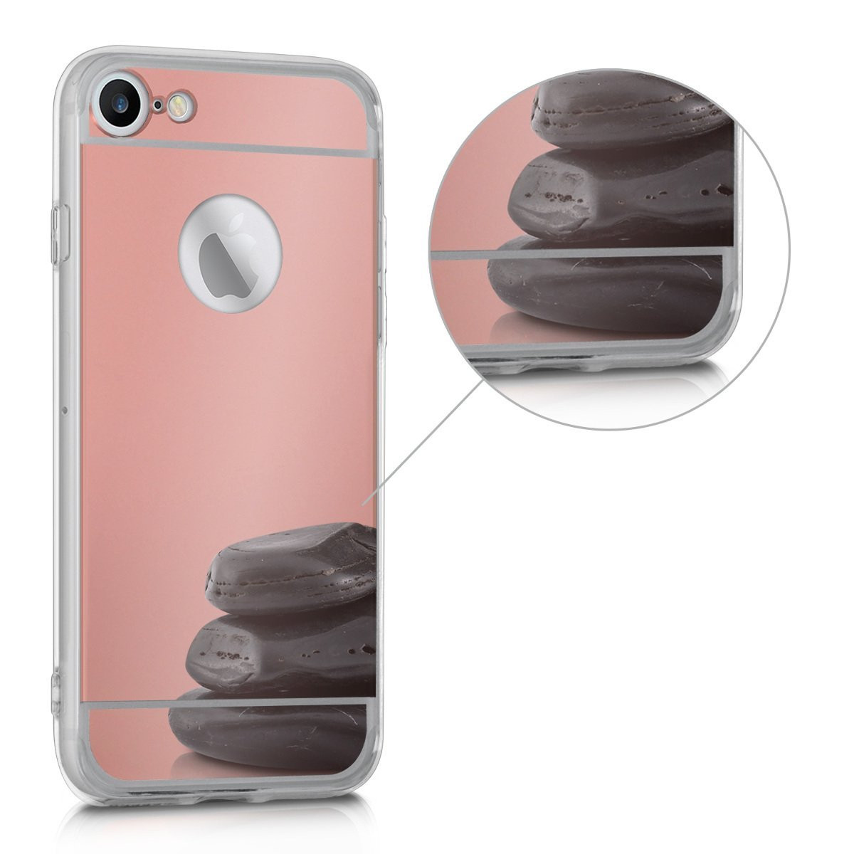Θήκη Mirror ροζ-χρυσή για iPhone 7 by KW (200-101-636)