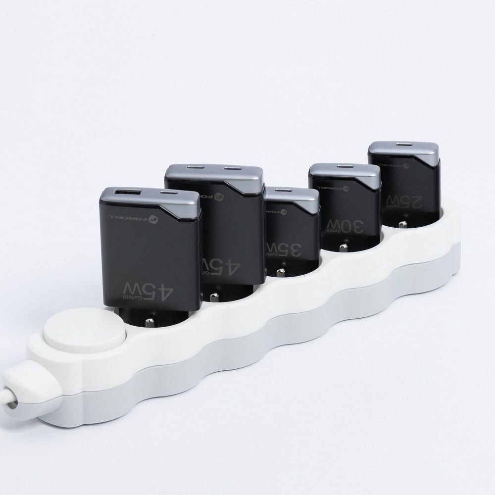 Forcell F-Energy GaN III B125101 Ultra Slim Travel Charger (25 W) — Μαύρο