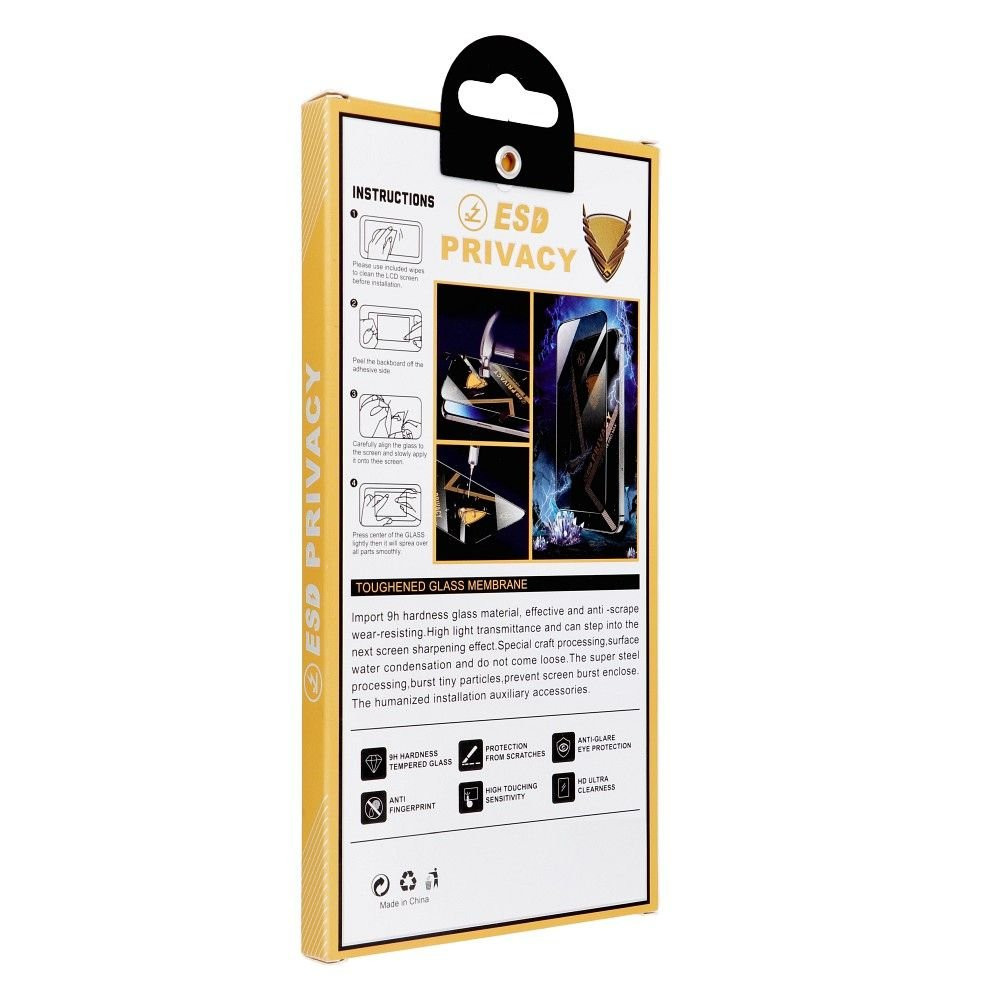 OEM Tempered glass Privacy Glass - για iphone 16 Pro Max μαύρο 