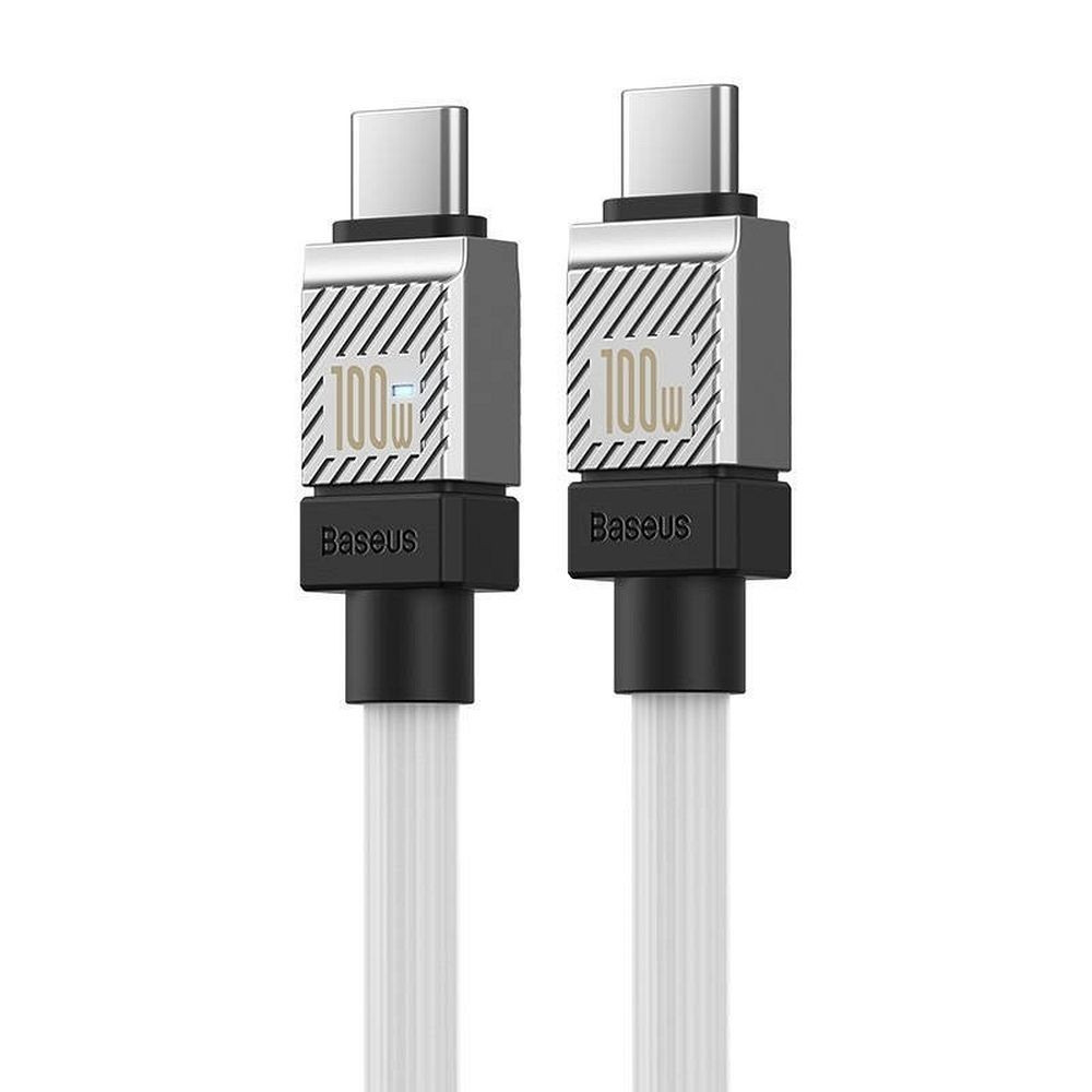 Baseus CoolPlay USB 2.0 Cable USB-C male - USB-C male 100W Λευκό 1m (CAKW000202) (200-110-611)